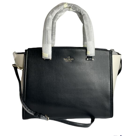 kate spade Handbags - Kate Spade Geraldine Patterson Drive Black Cement Shoulder Satchel Bag